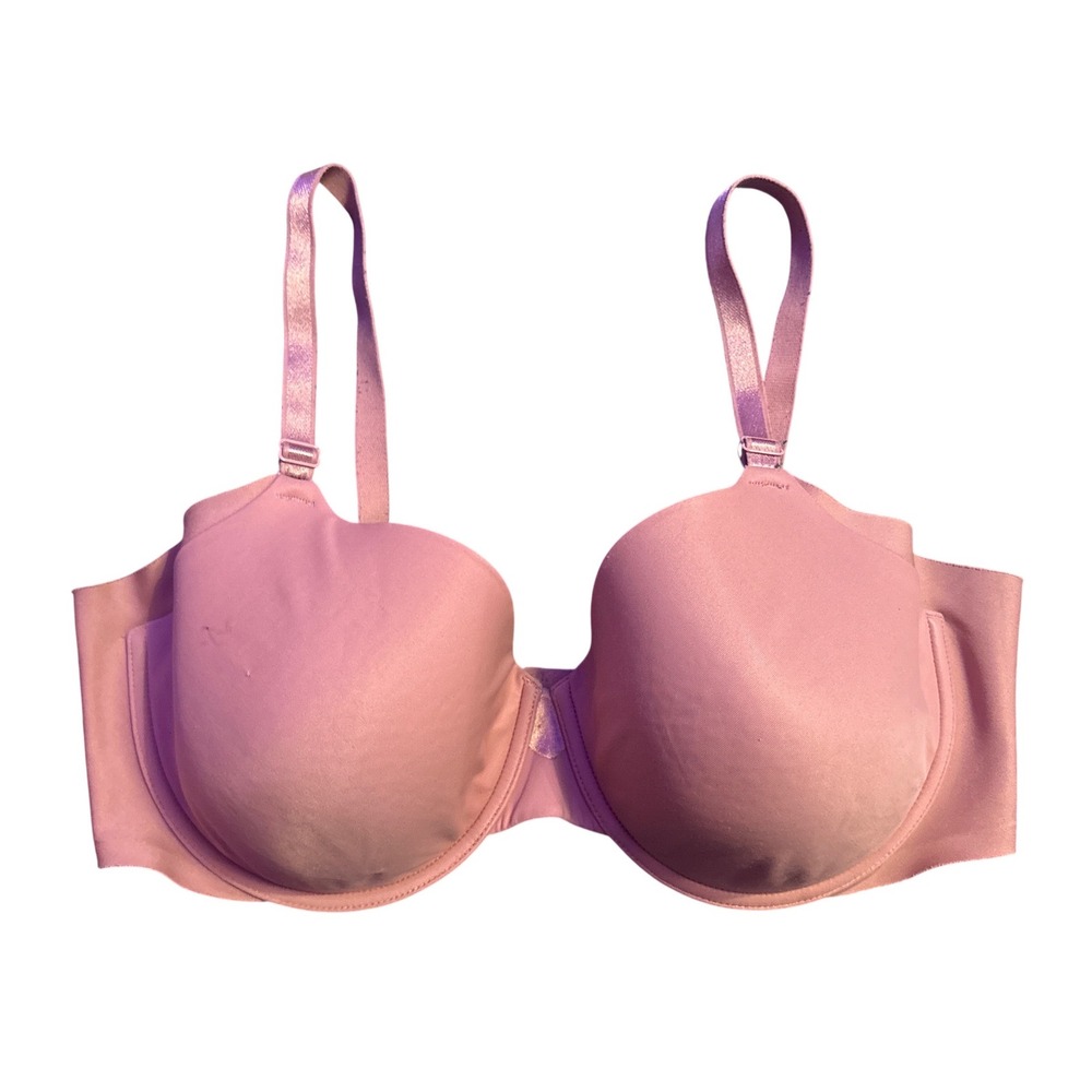 Olga by Warners 35903 Full Figure Underwire T Shirt Smoothing Bra Pink 40D